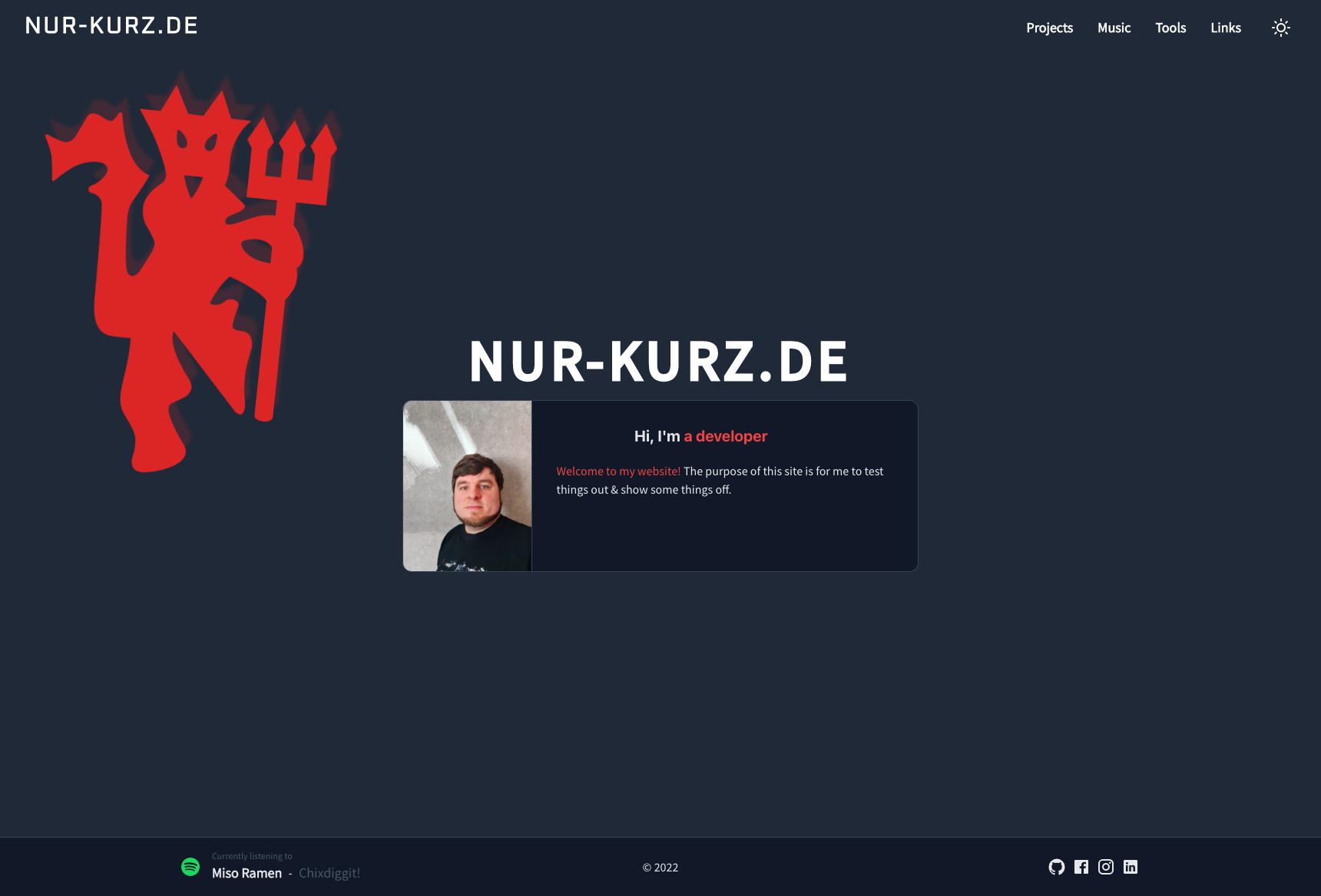Screenshot of My Website